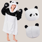 Cozy Panda Hoodie Blanket - VELOSA