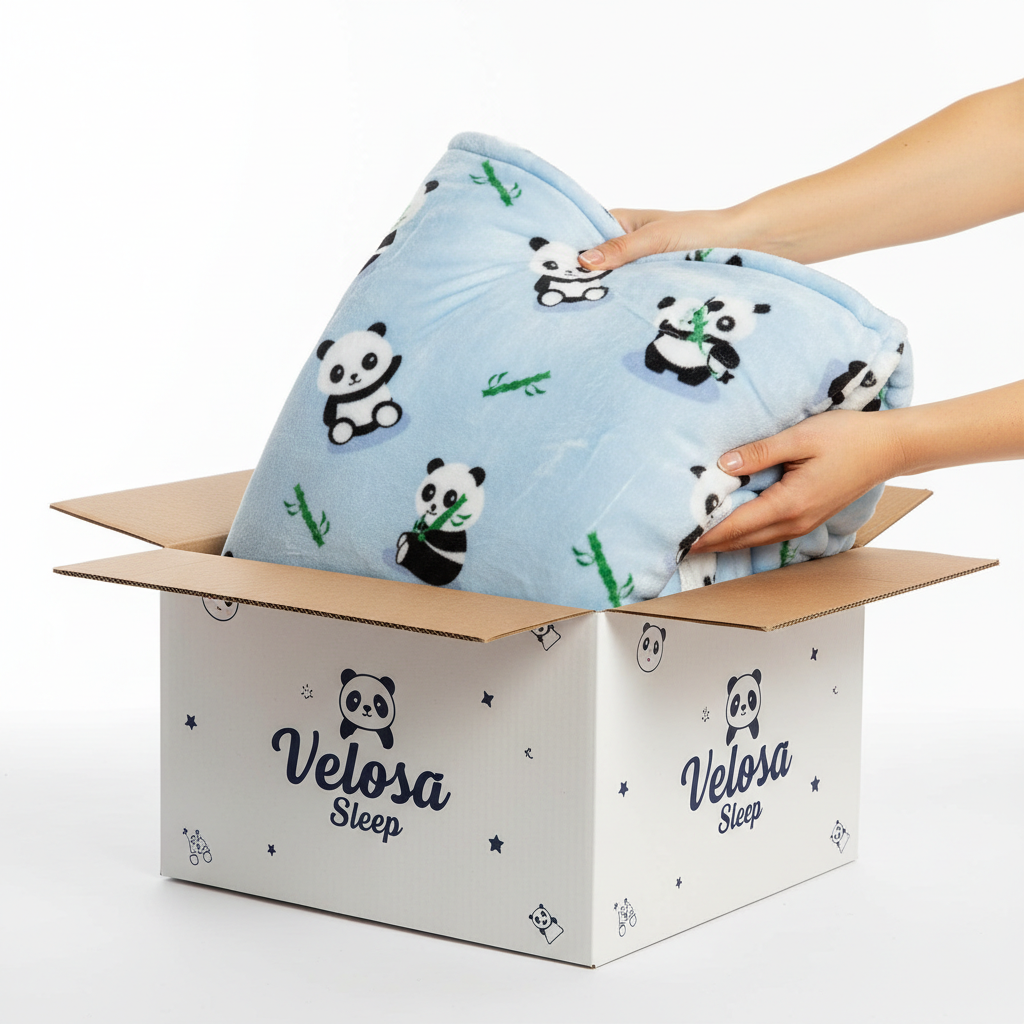 Panda Pair Blanket Hoodie - VELOSA