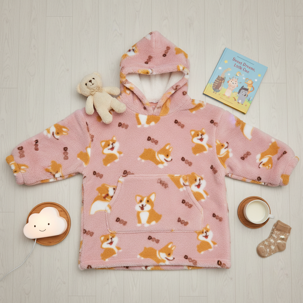 Sherpa Oversized Sweatshirt Cute Fleece Blanket - VELOSA