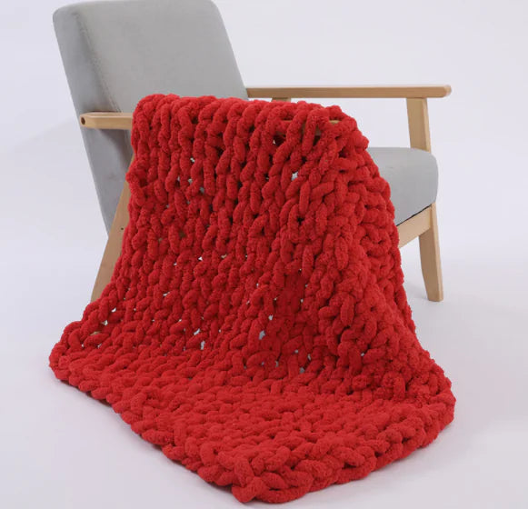 Knitted Wool - Red