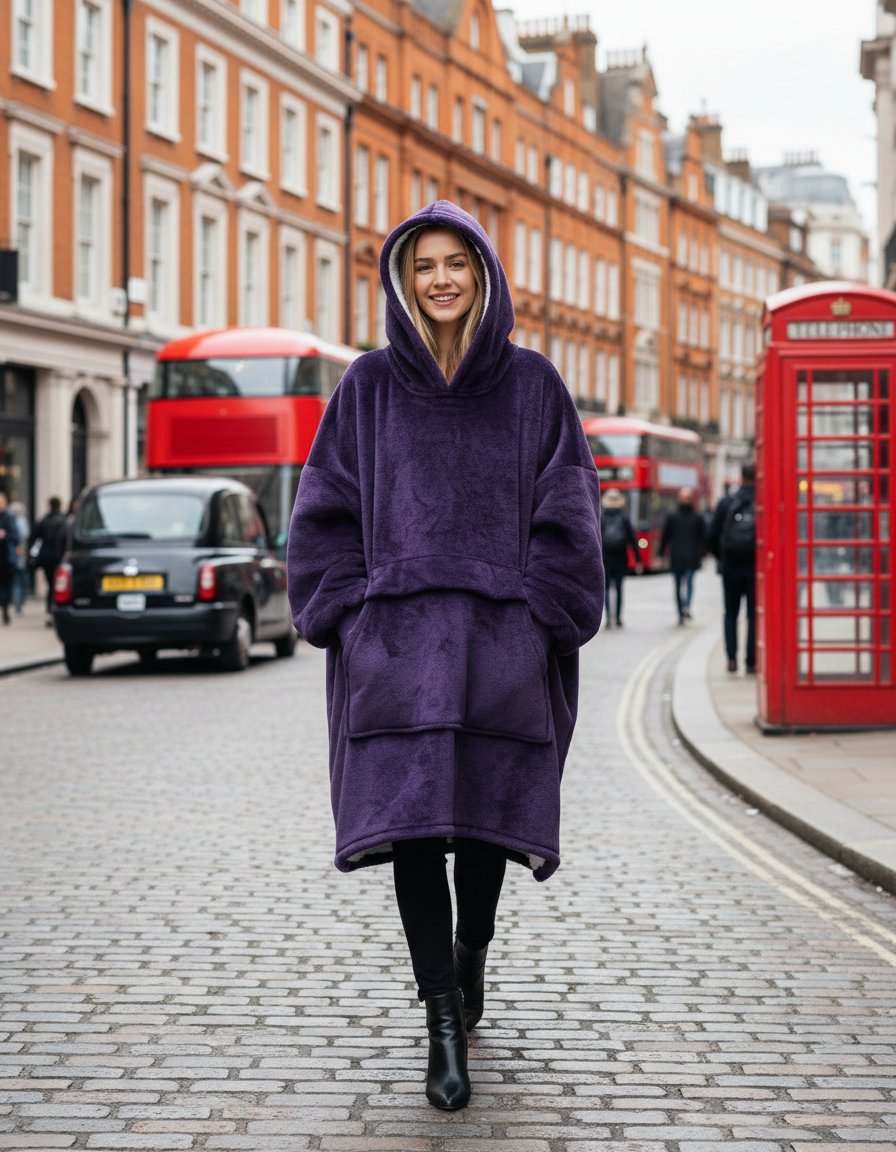 Lzzidou Oversized Blanket Hoodie - VELOSA